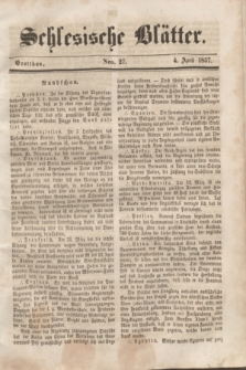 Schlesische Blätter. 1857, Nro. 27 (4 April)