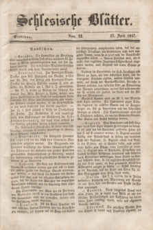 Schlesische Blätter. 1857, Nro. 32 (21 April)