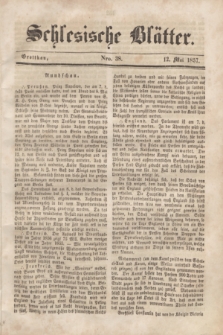 Schlesische Blätter. 1857, Nro. 38 (12 Mai) + dod.