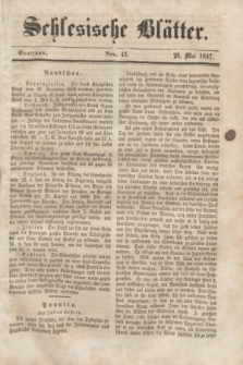 Schlesische Blätter. 1857, Nro. 42 (26 Mai)