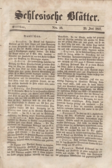 Schlesische Blätter. 1857, Nro. 49 (20 Juni)