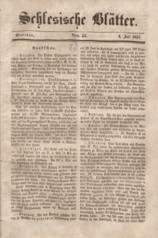 Schlesische Blätter. 1857, Nro. 53 (4 Juli)