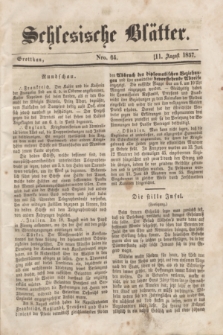 Schlesische Blätter. 1857, Nro. 64 (11 August)
