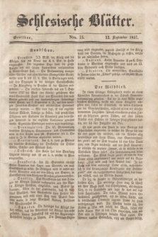 Schlesische Blätter. 1857, Nro. 73 (12 September)