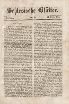 Schlesische Blätter. 1857, Nro. 86 (27 October)
