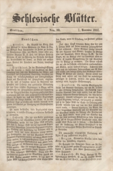 Schlesische Blätter. 1857, Nro. 89 (7 November)