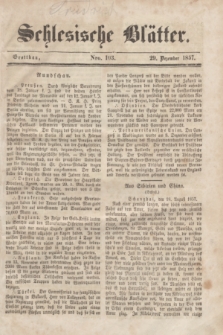 Schlesische Blätter. 1857, Nro. 103 (29 Dezember)