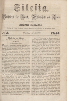 Silesia : Zeitschrift fűr Kunst, Wissenschaft und Leben. Jg.12, № 2 (5 Januar 1847)