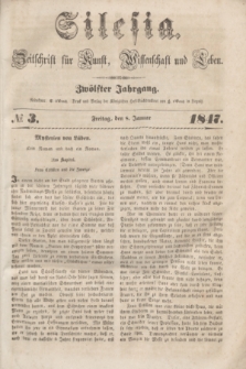 Silesia : Zeitschrift fűr Kunst, Wissenschaft und Leben. Jg.12, № 3 (8 Januar 1847)