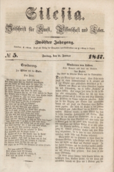 Silesia : Zeitschrift fűr Kunst, Wissenschaft und Leben. Jg.12, № 5 (15 Januar 1847)