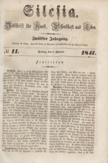 Silesia : Zeitschrift fűr Kunst, Wissenschaft und Leben. Jg.12, № 11 (5 Februar 1847)