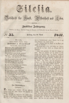 Silesia : Zeitschrift fűr Kunst, Wissenschaft und Leben. Jg.12, № 35 (30 April 1847)