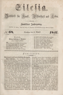 Silesia : Zeitschrift fűr Kunst, Wissenschaft und Leben. Jg.12, № 68 (24 August 1847)