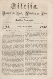 Silesia : Zeitschrift fűr Kunst, Wissenschaft und Leben. Jg.12, № 84 (19 October 1847)