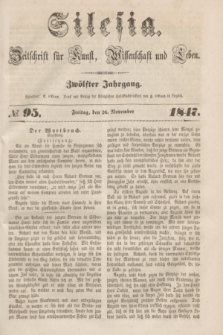 Silesia : Zeitschrift fűr Kunst, Wissenschaft und Leben. Jg.12, № 95 (26 November 1847)