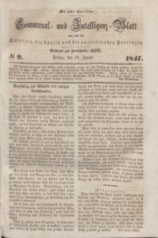 Communal und Intelligenz-Blatt von und fűr Schlesien, die Lausitz und die angrenzenden Provinzen. 1847, № 9 (29 Januar)