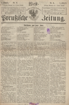 West-Preußische Zeitung. Jg.4, Nr. 1 (2 Januar 1867)