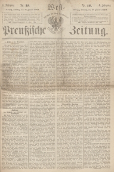West-Preußische Zeitung. Jg.4, Nr. 18 (22 Januar 1867)