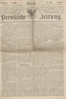 West-Preußische Zeitung. Jg.4, Nr. 24 (29 Januar 1867)