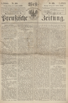 West-Preußische Zeitung. Jg.4, Nr. 33 (8 Februar 1867)