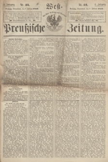 West-Preußische Zeitung. Jg.4, Nr. 34 (9 Februar 1867)