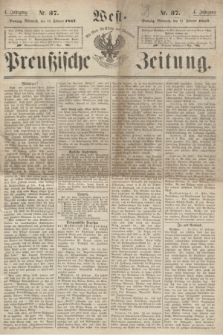 West-Preußische Zeitung. Jg.4, Nr. 37 (13 Februar 1867)