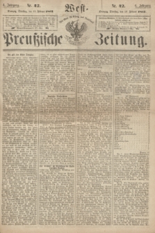 West-Preußische Zeitung. Jg.4, Nr. 42 (19 Februar 1867)