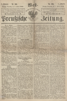 West-Preußische Zeitung. Jg.4, Nr. 44 (21 Februar 1867)