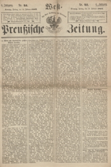 West-Preußische Zeitung. Jg.4, Nr. 45 (22 Februar 1867)