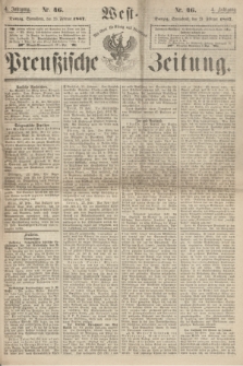 West-Preußische Zeitung. Jg.4, Nr. 46 (23 Februar 1867)