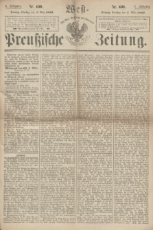 West-Preußische Zeitung. Jg.4, Nr. 60 (12 März 1867)