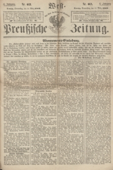 West-Preußische Zeitung. Jg.4, Nr. 62 (14 März 1867)