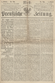 West-Preußische Zeitung. Jg.4, Nr. 73 (27 März 1867)