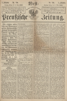 West-Preußische Zeitung. Jg.4, Nr. 75 (29 März 1867)