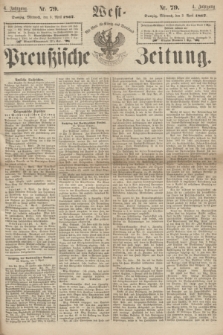 West-Preußische Zeitung. Jg.4, Nr. 79 (3 April 1867)