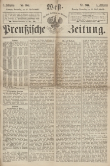 West-Preußische Zeitung. Jg.4, Nr. 96 (25 April 1867)