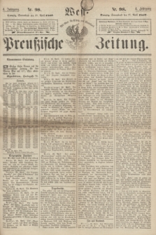 West-Preußische Zeitung. Jg.4, Nr. 98 (27 April 1867)