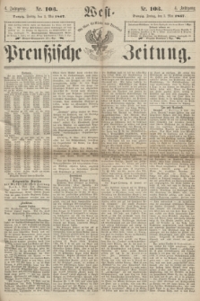 West-Preußische Zeitung. Jg.4, Nr. 103 (3 Mai 1867)