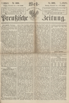 West-Preußische Zeitung. Jg.4, Nr. 104 (4 Mai 1867)