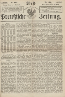 West-Preußische Zeitung. Jg.4, Nr. 105 (6 Mai 1867)