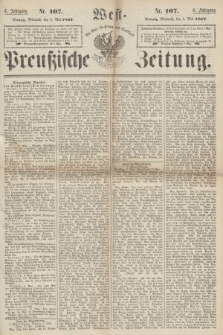West-Preußische Zeitung. Jg.4, Nr. 107 (8 Mai 1867)