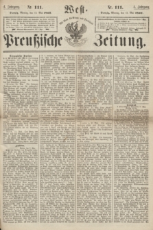 West-Preußische Zeitung. Jg.4, Nr. 111 (13 Mai 1867)