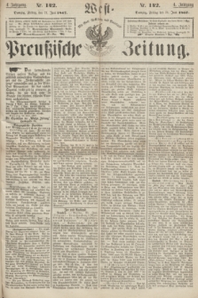 West-Preußische Zeitung. Jg.4, Nr. 142 (21 Juni 1867)