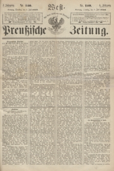 West-Preußische Zeitung. Jg.4, Nr. 150 (2 Juli 1867)