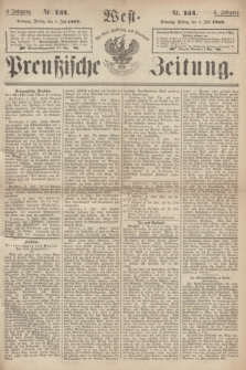 West-Preußische Zeitung. Jg.4, Nr. 154 (5 Juli 1867)
