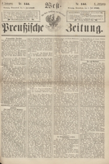 West-Preußische Zeitung. Jg.4, Nr. 155 (6 Juli 1867)