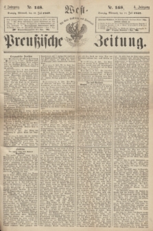 West-Preußische Zeitung. Jg.4, Nr. 158 (10 Juli 1867)