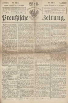 West-Preußische Zeitung. Jg.4, Nr. 161 (13 Juli 1867)