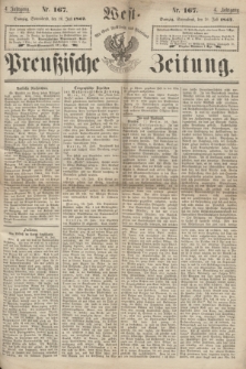 West-Preußische Zeitung. Jg.4, Nr. 167 (20 Juli 1867)