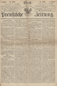 West-Preußische Zeitung. Jg.4, Nr. 172 (26 Juli 1867)